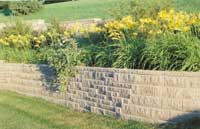 Retaining wall with a Dash of Ashlar pattern
