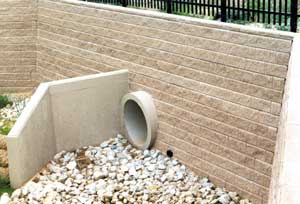 retaining wall drainage