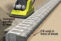 retaining wall installation backfill retaining wall installation backfill