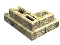 Alternate the corner block direction Alternate the corner block direction