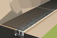 Retaining wall pattern installation grid Retaining wall pattern installation grid
