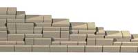 Ending patterned retaining wall Ending patterned retaining wall