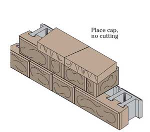 Fieldstone Step-Down cap 