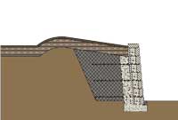 retaining wall berm retaining wall berm