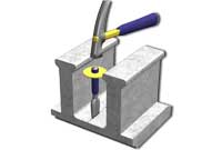 AB Fieldstone Split anchoring unit in half AB Fieldstone Split anchoring unit in halfs