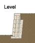 Retaining wall with Level conditions above