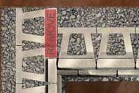 Modify retaining wall blocks to make corner Modify retaining wall blocks to make corner