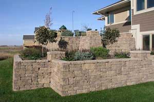 AB Europa retaining wall with corners