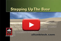 How to build a retaining wall up a slope
