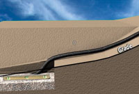 Compact and level wall rock Compact and level wall rock