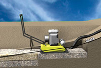 Compact and level wall rock Compact and level wall rock
