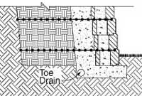 Toe Drain Toe Drain
