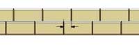 Offset the vertical seams Offset the vertical seams