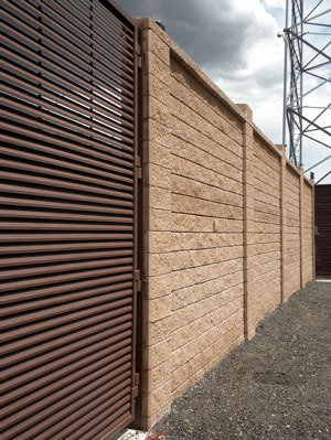 Concrete Fence with Gate: Allan Block Fence Concrete Fence with Gate: Allan Block Fence