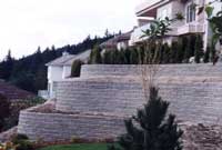 Build walls and become an AB Master Wall Builder Terraced Retaining Wall with curves