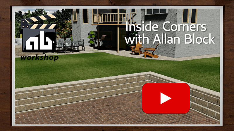 How to build an inside corner in a retaining wall How to build an inside corner in a retaining wall