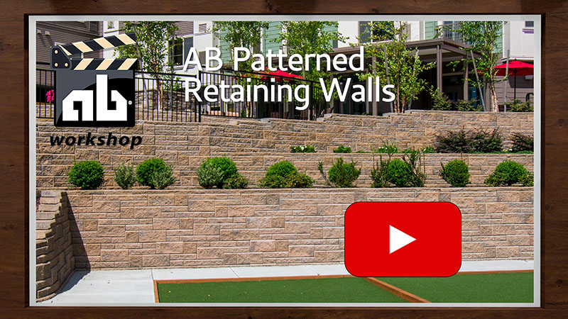 How to build a patterned retaining wall