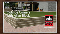  Installing Outside Corners with Retaining Wall blocks